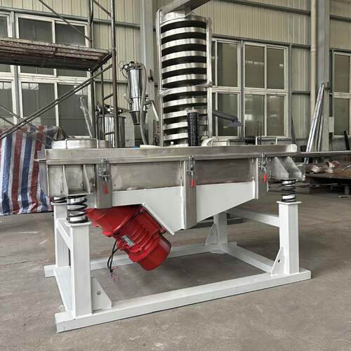 直线振动筛冷却水平输送设备氯化钠粉体制作工艺