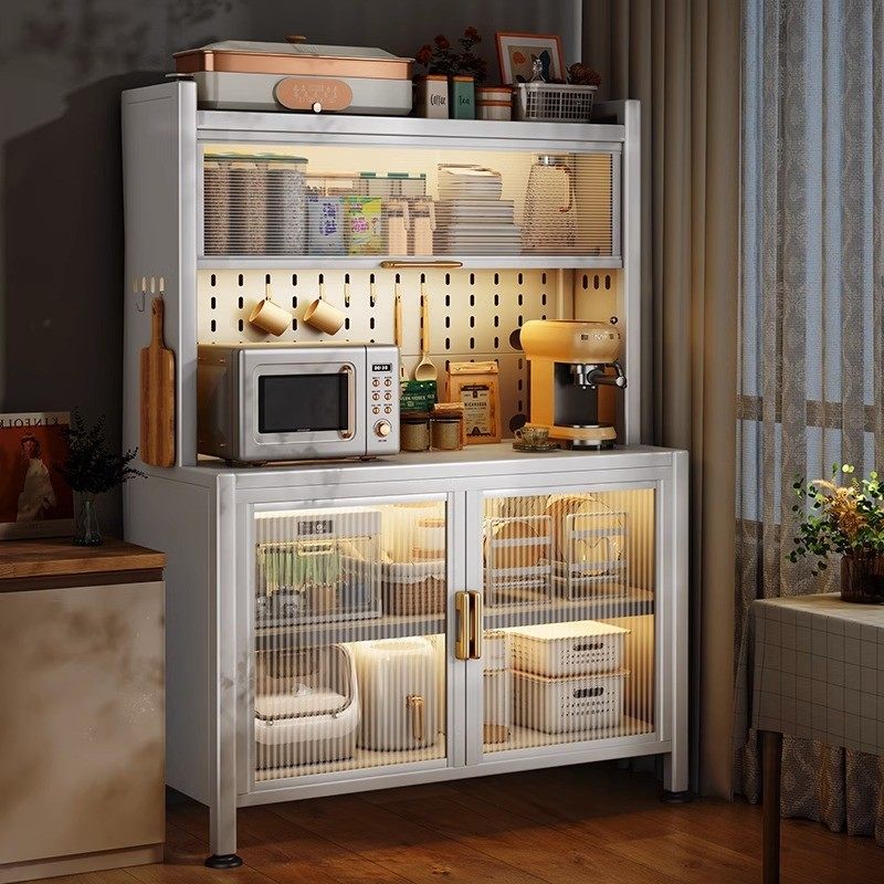 餐边柜上翻门洞洞板厨房置物架多层落地餐边收纳柜子储物整体橱柜,商业/办公家具,置物架/陈列架/储物架/展示架,淘宝优惠券,粉丝福利购,淘宝优惠卷