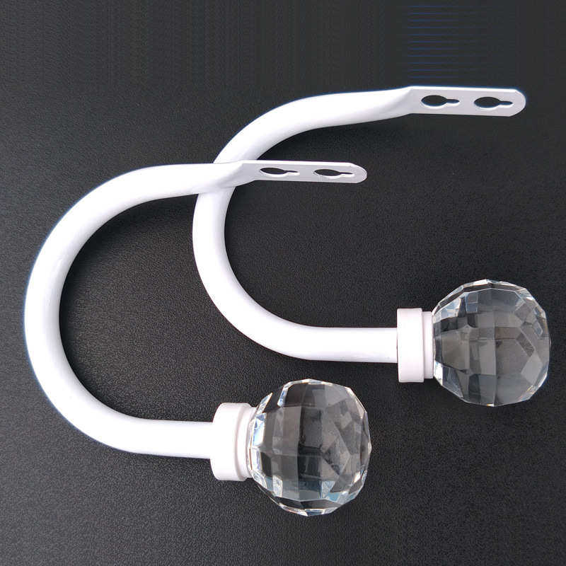 窗帘配件U型挂钩绳扣水晶现代简约厂家铁制烤漆布帘绳钩绑带,居家布艺,窗帘轨道,淘宝优惠券,粉丝福利购,淘宝优惠卷