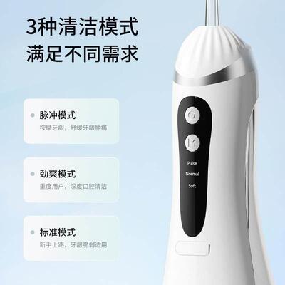 Electric dental irrigator for highpressure cleaning of teeth