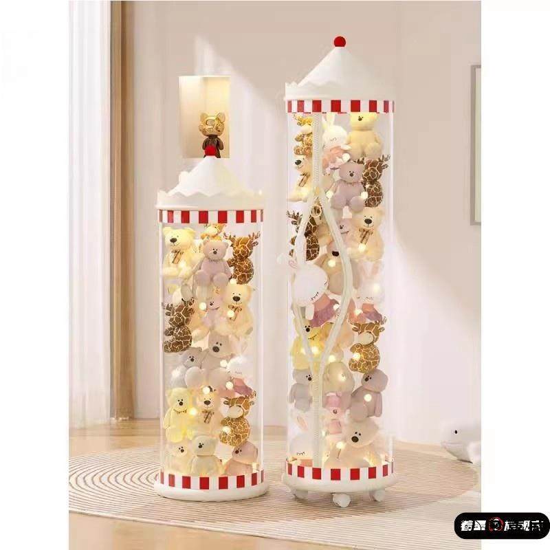 娃娃收纳桶透明毛绒玩具整理筐筒大容量拉链款装玩偶公仔收纳神器,收纳整理,毛绒玩具收纳桶/箱,淘宝优惠券,粉丝福利购,淘宝优惠卷