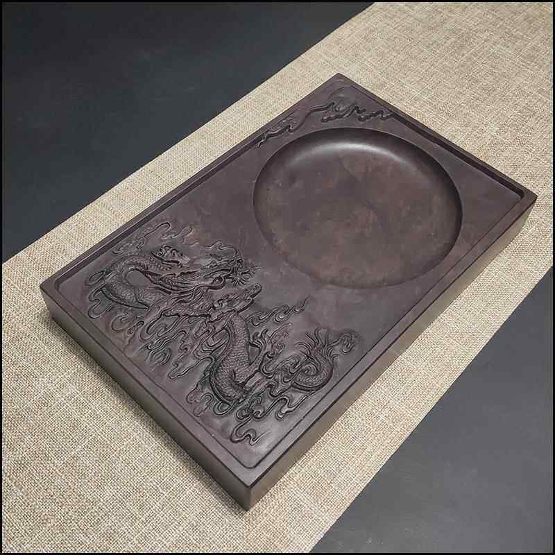 高档房四宝肇庆宋坑端 砚台正宗原砚石文云龙书法州绘画用品广东