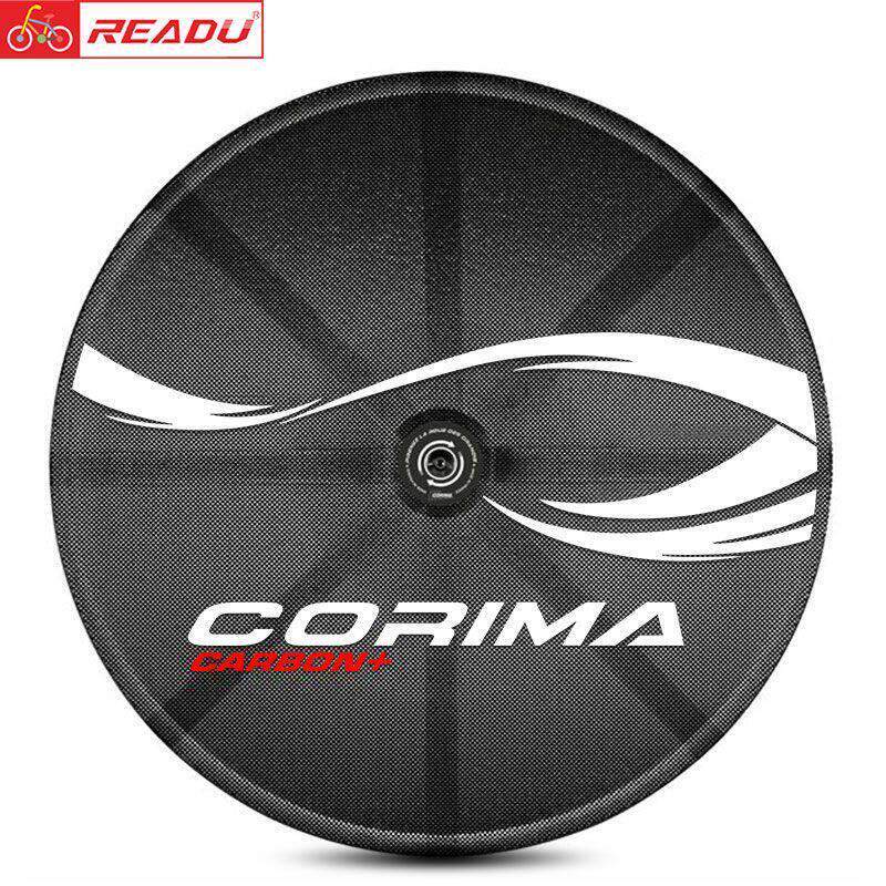 爱2022Corima单片式封闭式车轮贴纸自行车煎饼Tt铁三轮