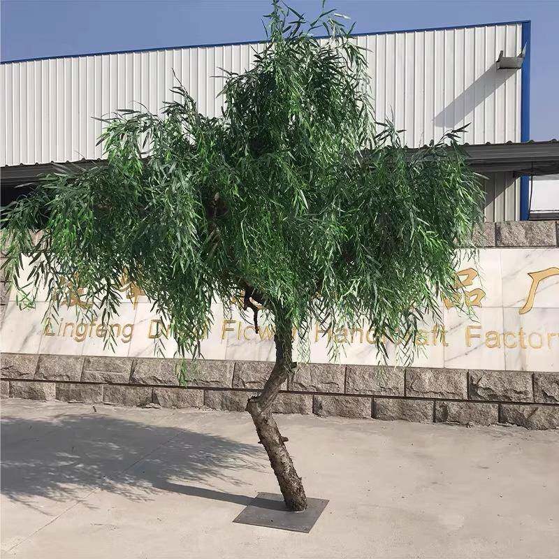 仿真柳树公园垂柳假树影视舞台道具造型树酒店大厅布景客厅造景树