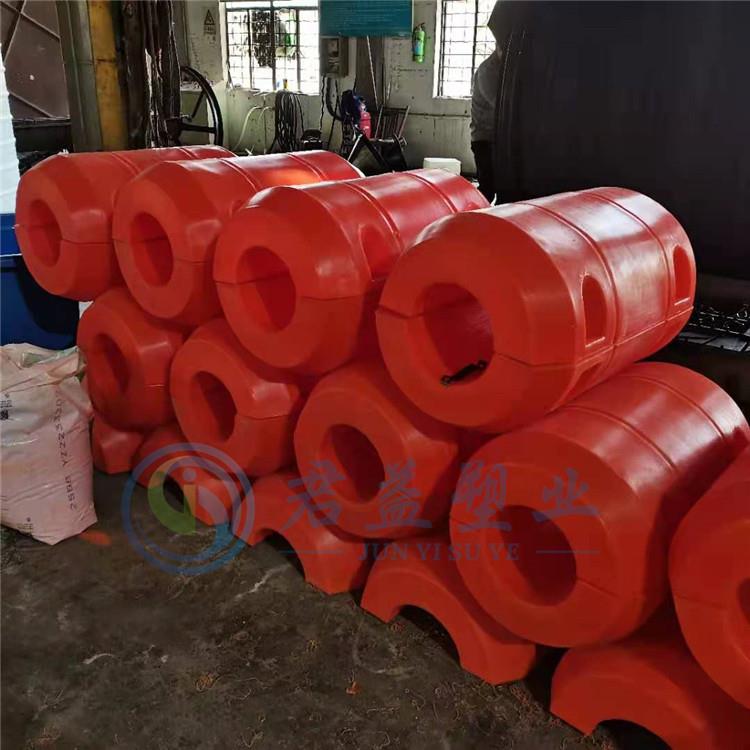 挖沙船用水上浮力块海上作业输油管浮筒内径250mm