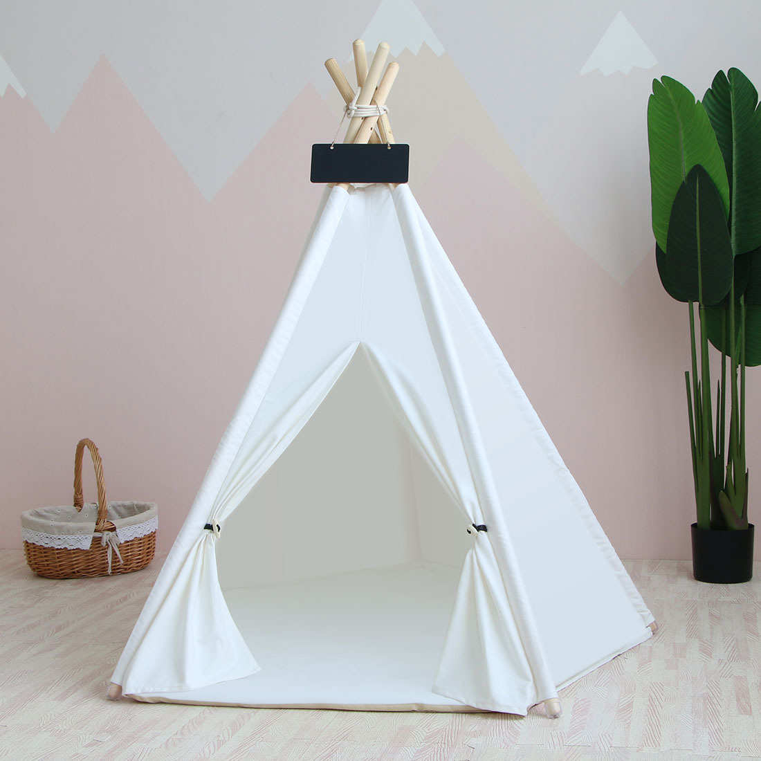 特大号印第安狗窝批发黑绿条纹宠物窝冬季狗床宠狗笼猫窝物帐篷