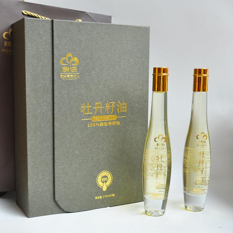 麟源牡丹油 a-亚麻酸纯牡丹籽油牡丹花油 170ML*2瓶商务年货礼品