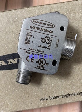 美国BANNER邦纳全新原装原厂正品Q4XTBLAF100-Q8,Q4XTBLAF300-Q8