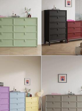 六IDG斗柜房实木收纳抽屉式一体简约现代法间立家用轻式靠墙床头