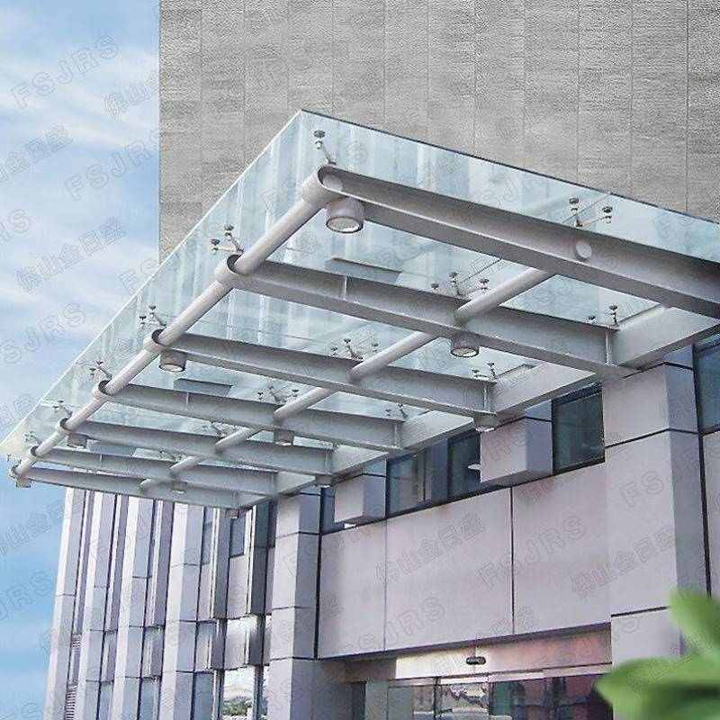 不锈钢玻璃雨棚钢梁支架 加厚户外遮阳车棚牛腿悬挑梁 异型钢梁厂