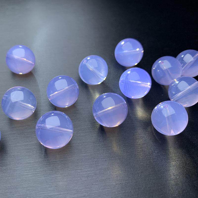 天然水晶7A级紫玉晶散珠子diy手工饰品配饰送礼疗愈礼物单珠圆珠