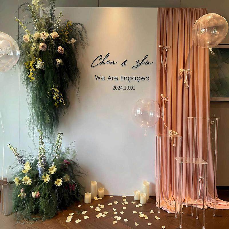 订婚布置装饰简约韩式白色摆台留影区高级简单大气kt板定制背景墙,节庆用品/礼品,气球,淘宝优惠券,粉丝福利购,淘宝优惠卷