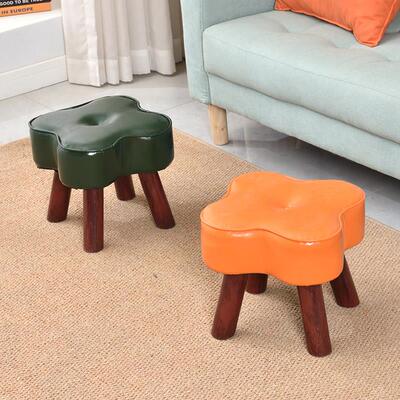 适用小板凳家用小凳子低凳子客厅沙发侧凳简易皮凳小矮凳家用儿童
