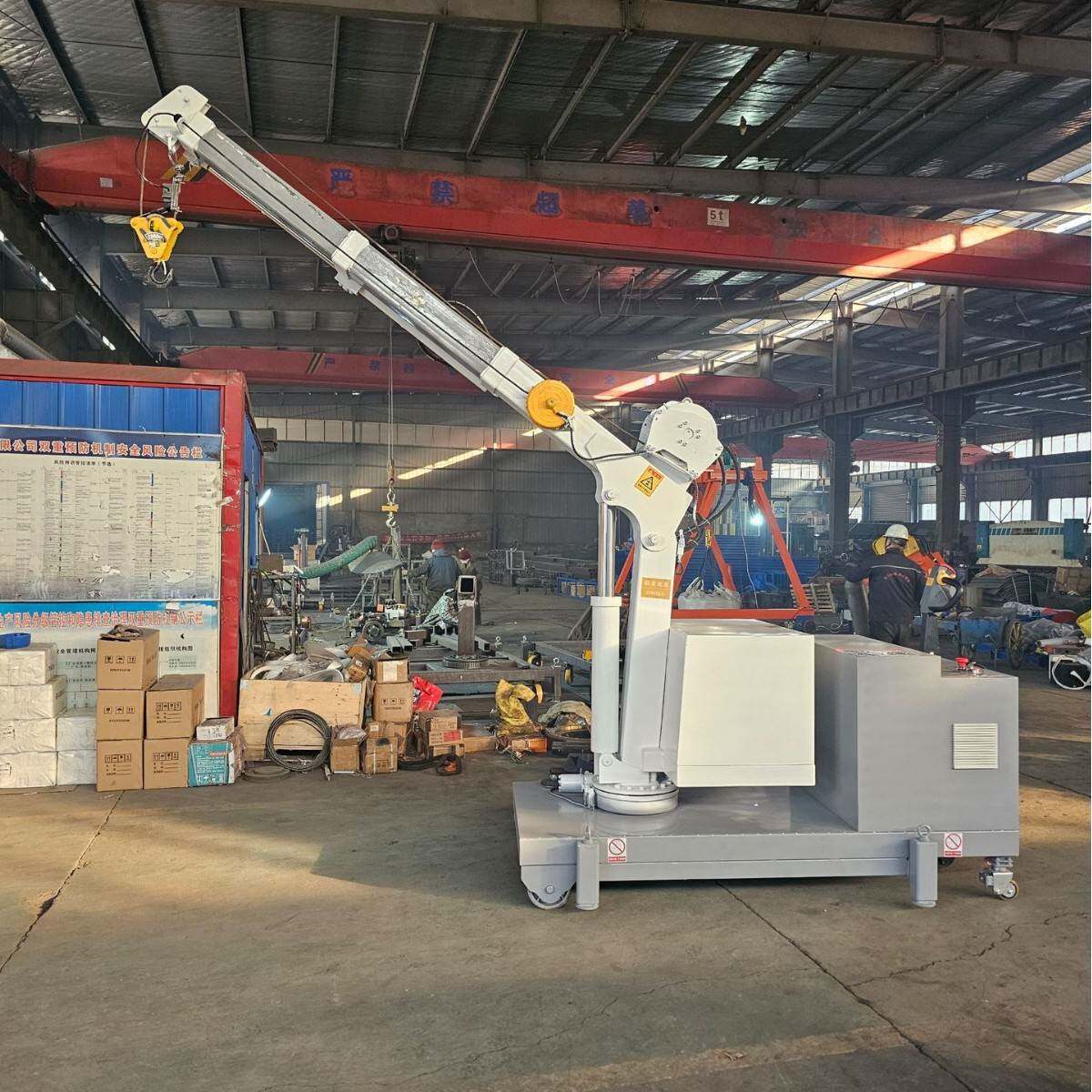 可旋转式移动小吊机电动行走液压起吊小型吊车500公斤-吨便携