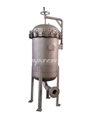 卅亚4/6/8/10袋摇臂袋式过滤器工业废水处理304不锈钢袋式过滤器