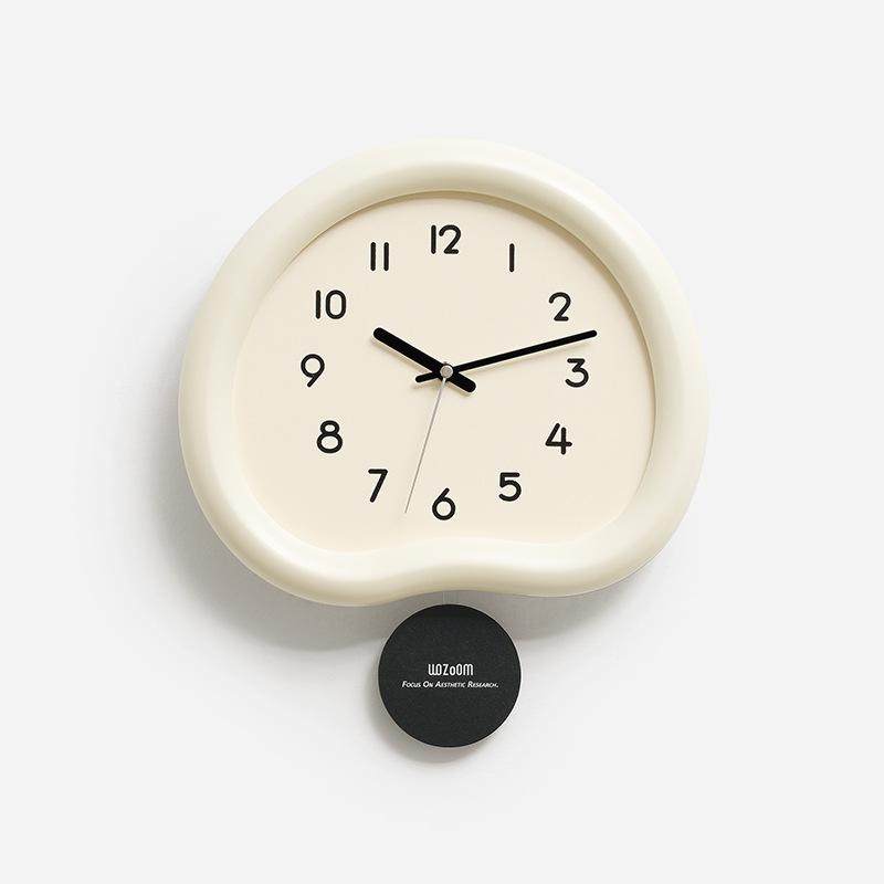 wozoom屋准打孔客厅挂钟摇摆挂钟