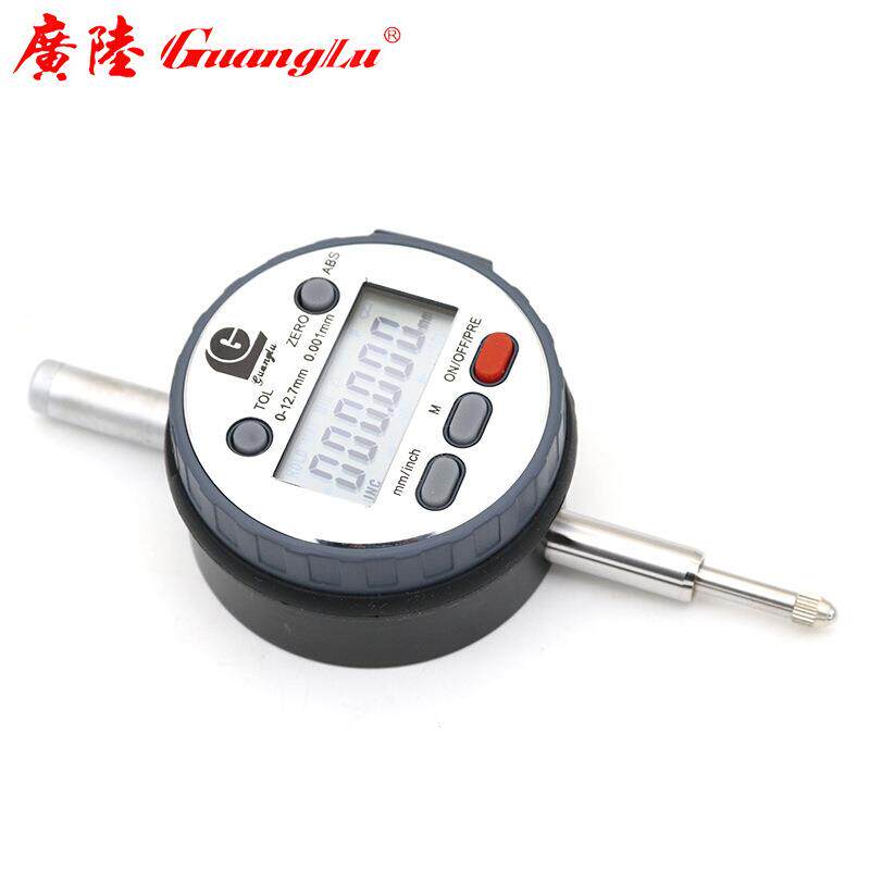 广陆 电子数显千分表0-50mm 小校表指示表盘磁力座 314-100-20