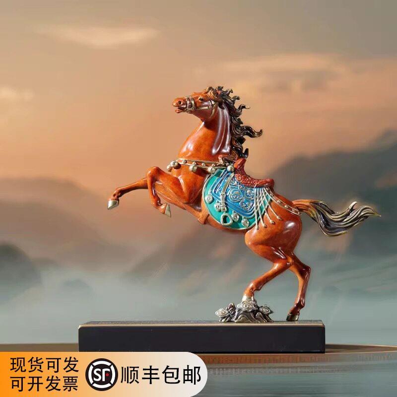 朱炳仁铜神骏飞天铜摆件客厅玄关装饰马摆件现代开业送礼乔迁礼品