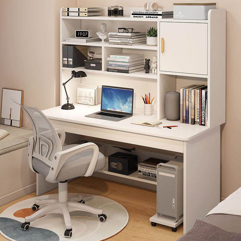 童学桌学生家用儿无品牌/书桌书椅架一体桌套装收纳置物架电脑桌