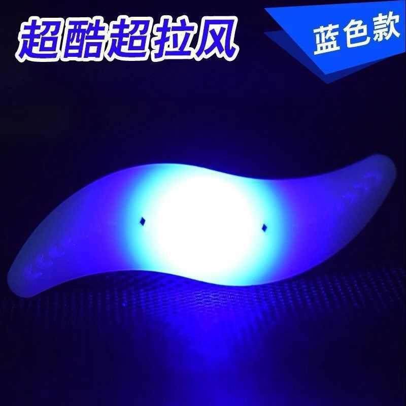 自行车夜骑灯七彩闪光柳叶风火轮儿童单车轮胎灯装饰山地车配件