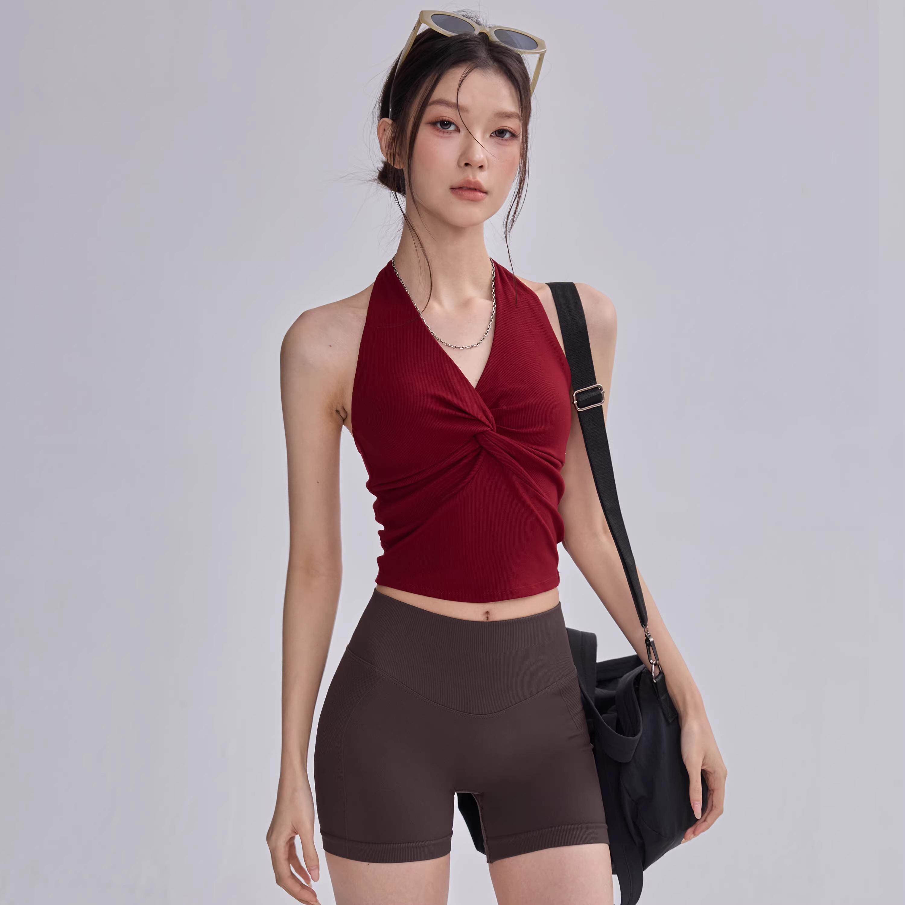 VALVOELITE美背吊带运动内衣女防震外穿瑜伽背心普拉提健身文胸新
