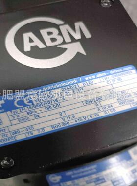 德国ABM行车电机，减速电机ZFL15/G80F/4D71B-4