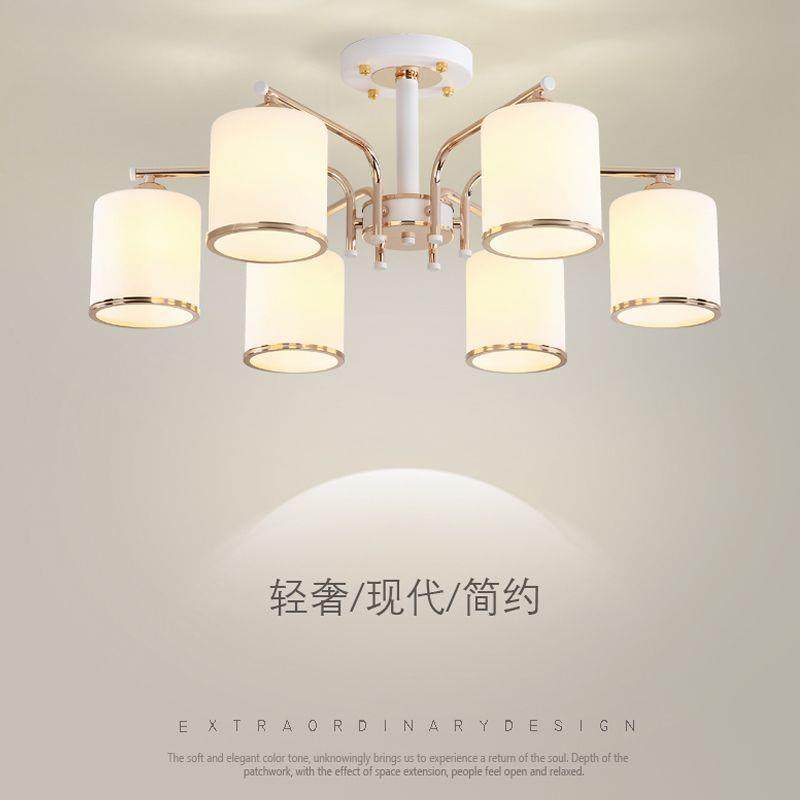 奶油风吊灯客厅主灯简约现代2025年新款北欧家用卧室餐厅网红灯饰