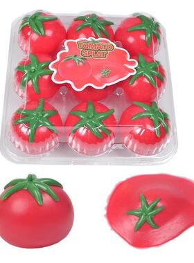Tomato Squeeze Ball Stress Fidget soft toys Splat Sticky玩具