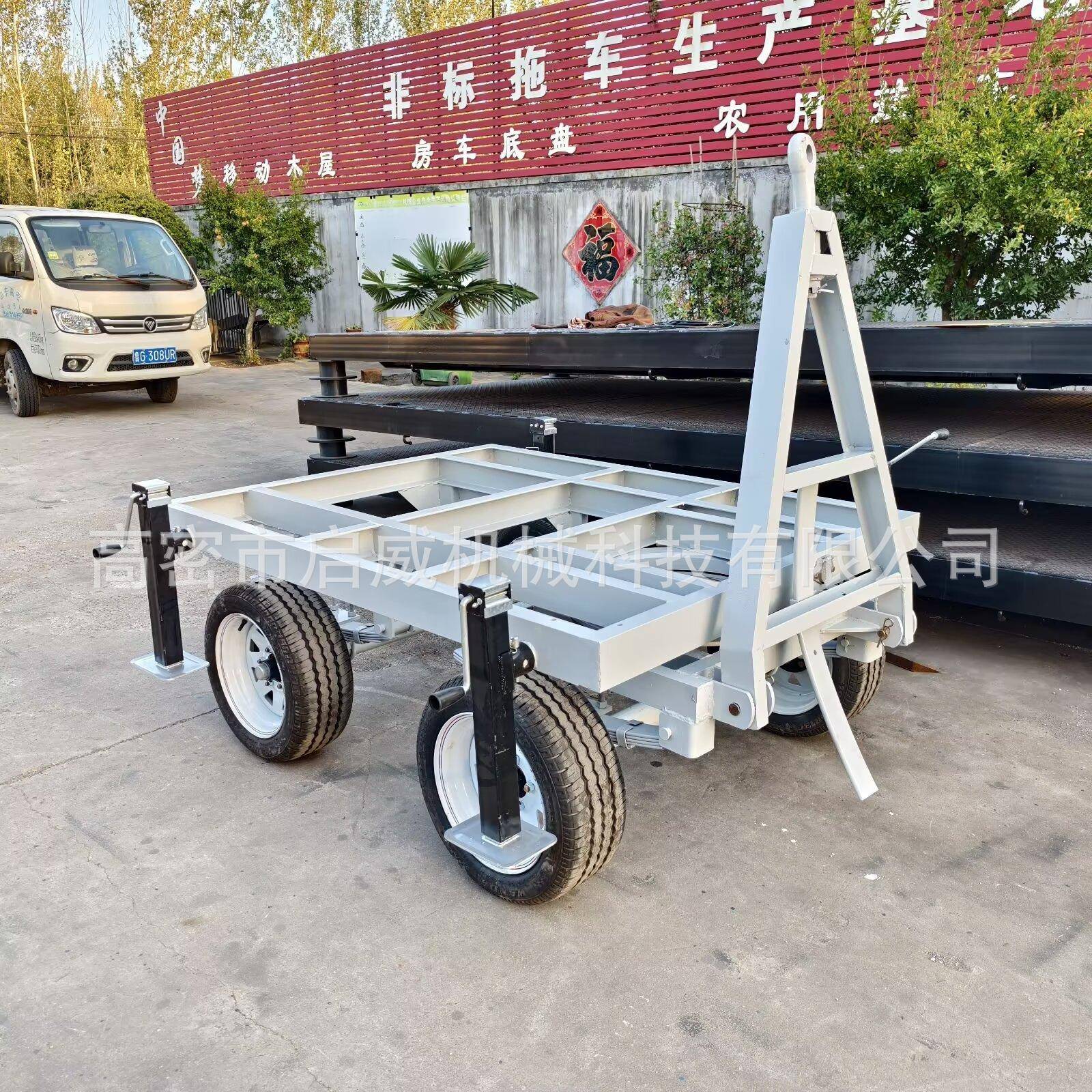 厂家供应1.5吨骨架拖车轻型骨架运输车厂区集装箱运输骨架车