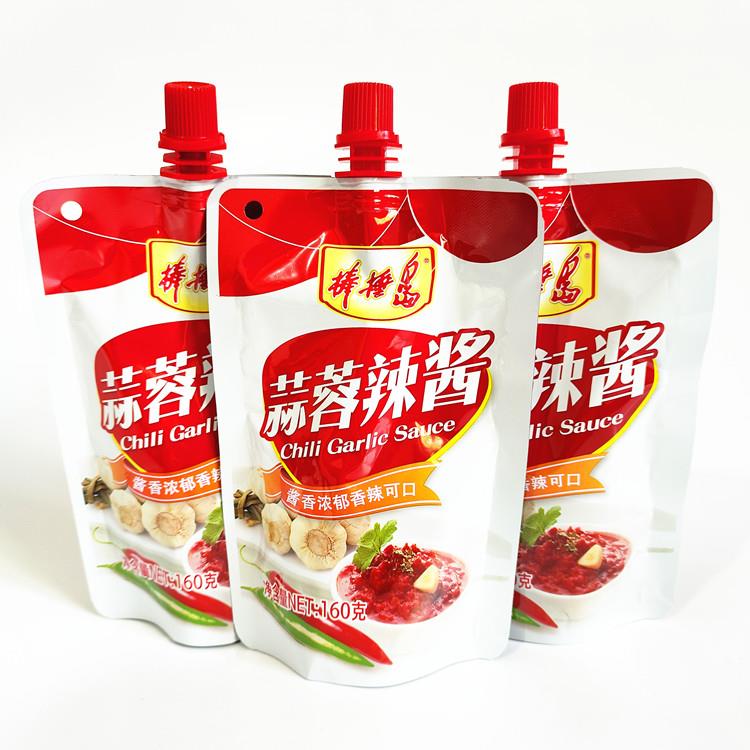 大连特产棒棰岛辣酱蒜蓉辣酱160g拧盖包装烤冷面蘸酱烧烤酱辣椒酱