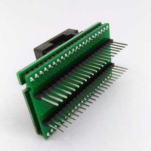 双层板金双触点 OTQ QFP44 下压 0.8 芯片测试座 烧录座