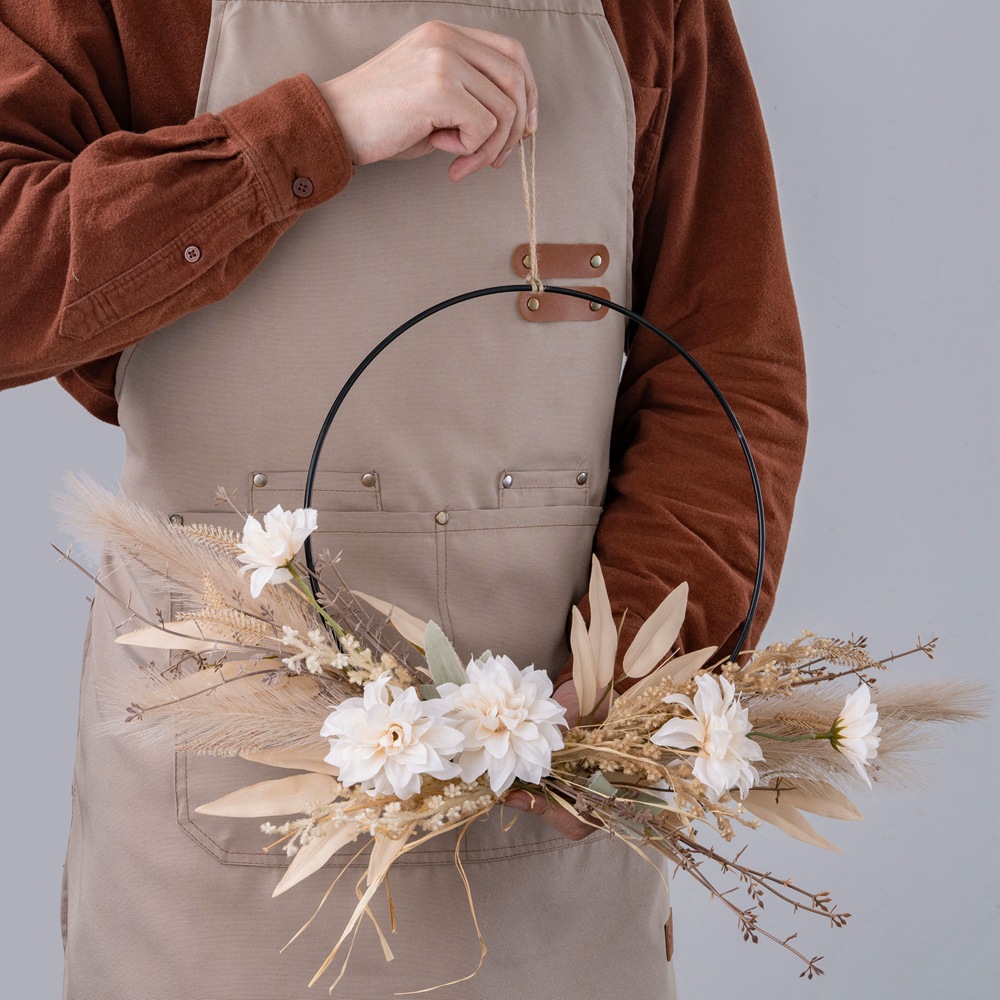 玫瑰承美花大丽花壁挂仿真花家假花设计婚庆手0捧居束墙饰CF12CF0