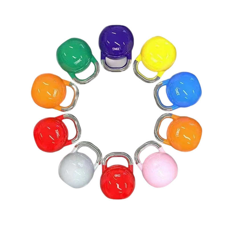 全钢竞技壶铃女生家用练臀深蹲健身提壶哑铃男女训练私教竞技胡玲