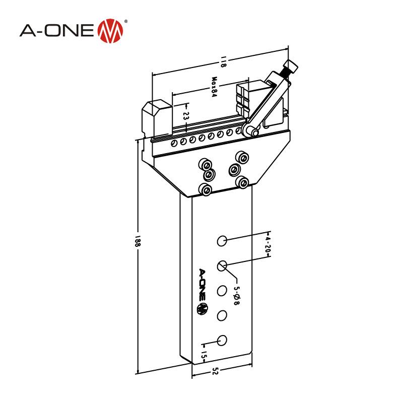 A-ONE线切割机床专用夹具线割批士 电火花线切割工件装夹工具图片