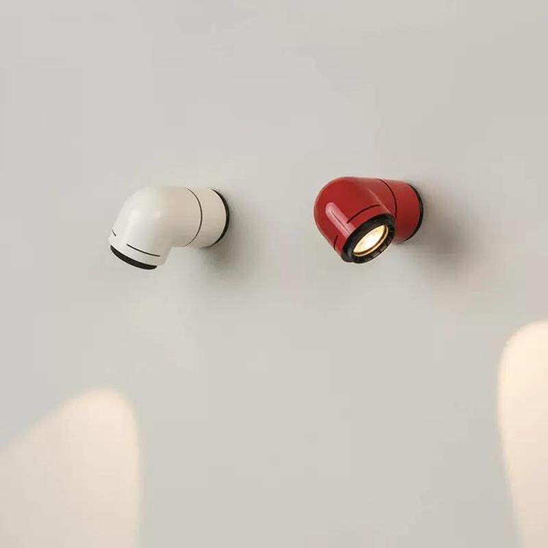 太空时代创意水管壁灯后现代台灯客厅卧室服装店旋转装饰落地灯