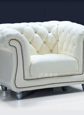欧式厅发小户型客现代简沙约白美式整装经济型拉000000扣色沙发