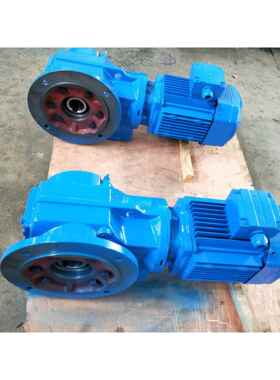 传邦立式卧式减速箱KAF77空心轴螺旋锥齿轮减速机
