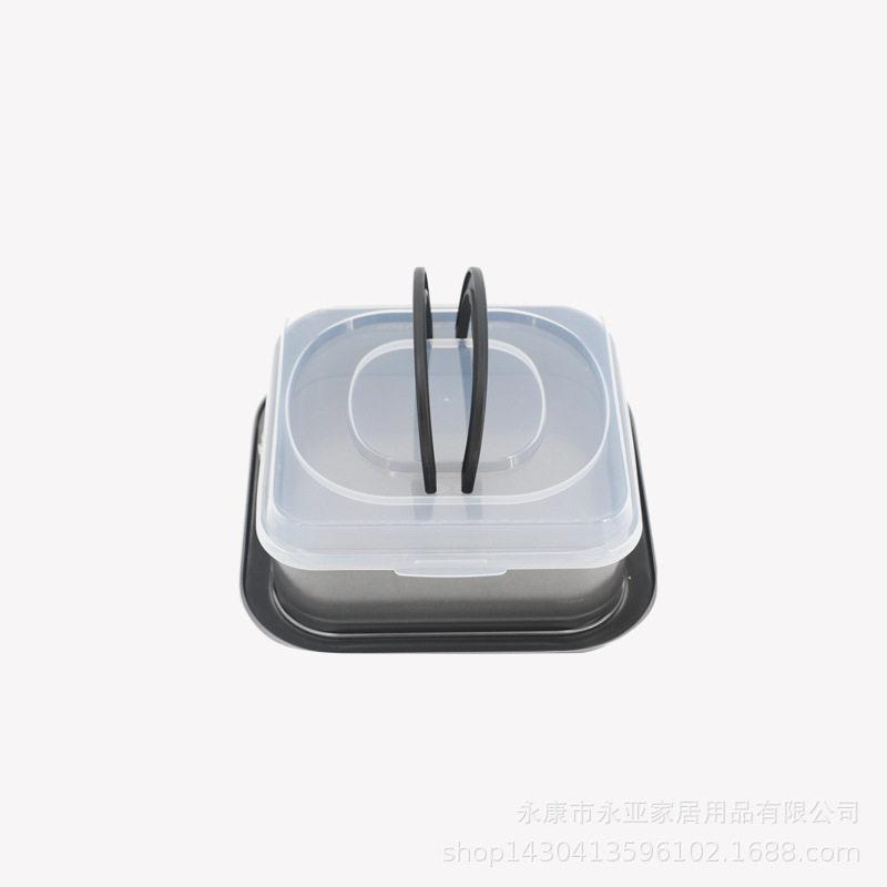 带盖锁扣脱底蛋糕烤盘便携式提手戚风蛋糕模具不粘吐司面包烘焙模