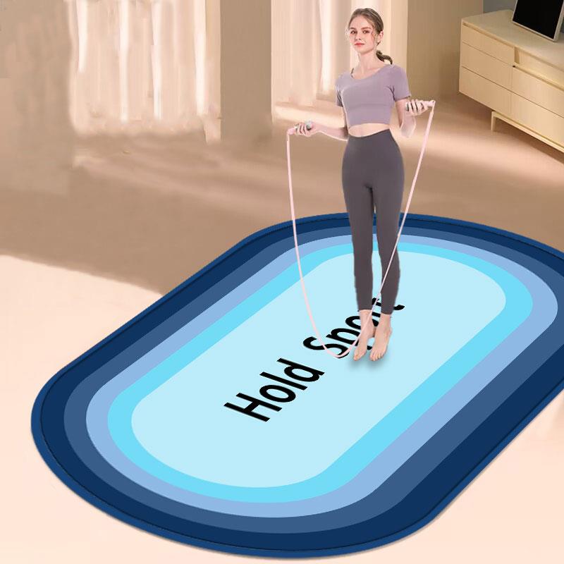 正品跳绳专垫隔音减震家健静音地垫地毯室内无绳加厚瑜伽业身用绳