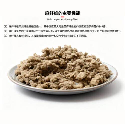 麻纤维原料质纤纤维刹车片离合木器片RBD摩擦材料增强短基体麻丝