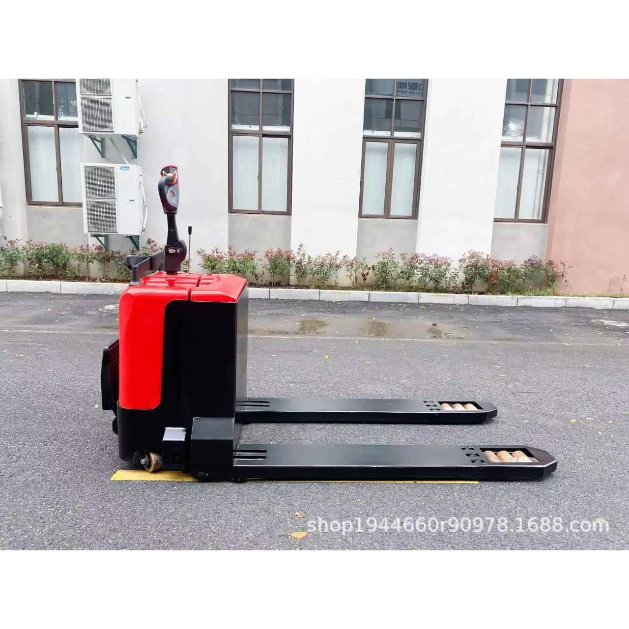 7吨载重全电动搬运叉车大吨位托盘搬运车非标叉车双拉杆双起升