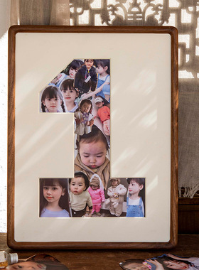 diy宝宝纪念相框DIY亲子装饰画