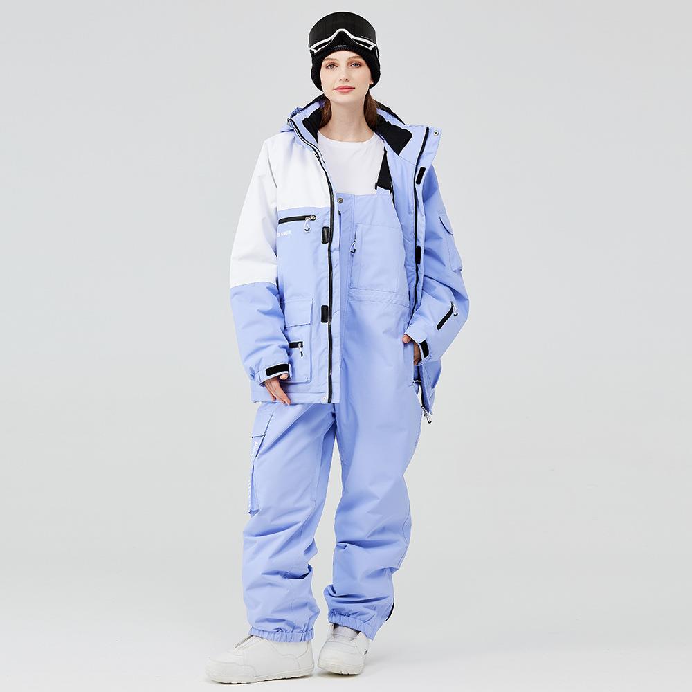 新款滑雪服女男款套装冬季户外滑雪衣裤单板双板滑雪服套装