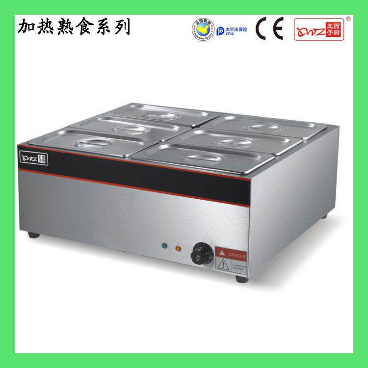 保温饭菜盒EH-6V深6盆电热保温汤池商用六盆保温汤池