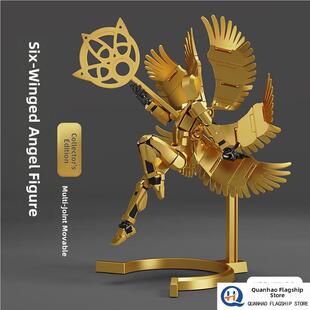 3d打印dummy13幸运多关节可动人偶六翼天使带翅膀小假人玩具男孩6