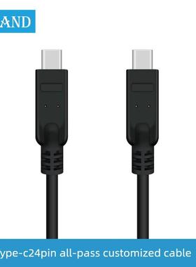 Type-c24pin全通定制线1米typec全通24pin5APD测试线