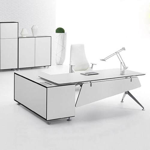 办公家具 简约现代老板桌办公桌 时尚钢木主管桌 单人位经理桌子