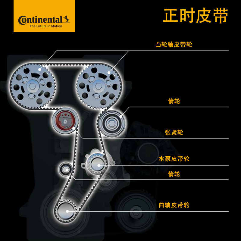 德国马牌正时皮带套装CT909K10帕萨特新领驭/途安1.8T