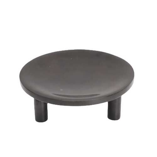 书房果盘售楼部中式圆形饰品大理石托盘摆件新客厅样板房黑色卧室