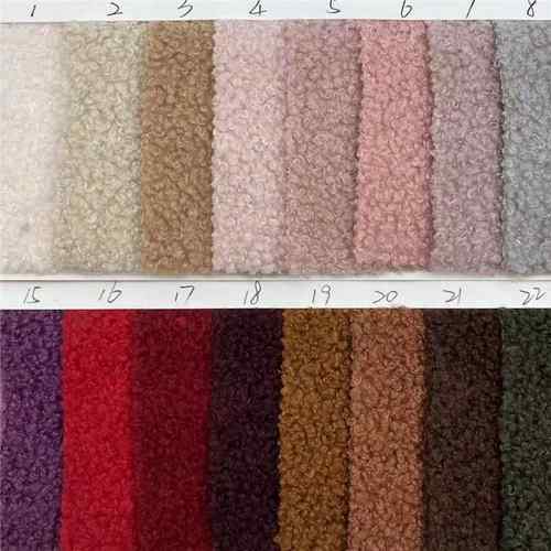 小泰迪绒 圈圈卷毛绒 颗粒羊羔绒秋冬服装面料 宠物玩具毛绒布料